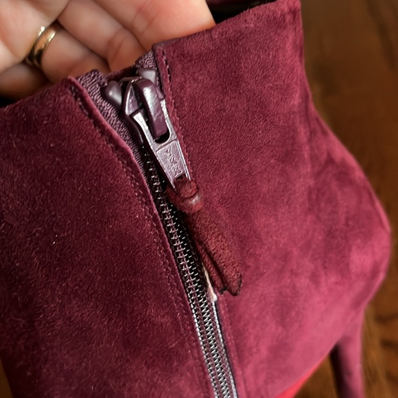 Stuart Weitzman leather suede stiletto heel ankle boots size 7 - Picture 4 of 9